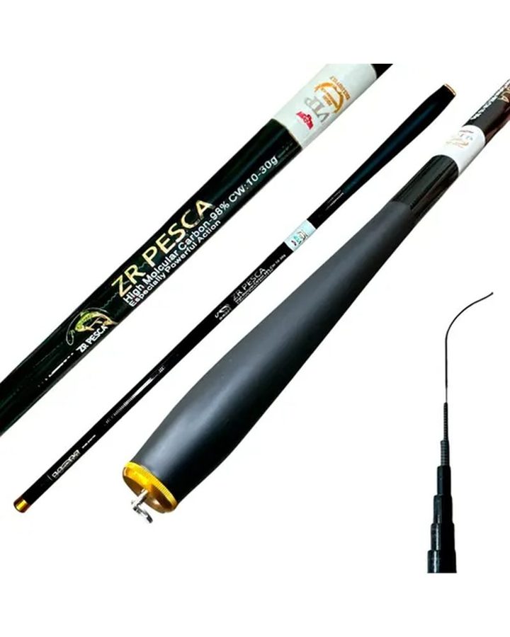 Vara de Pesca 100% Carbono VIP 2,70 MT - foto 2