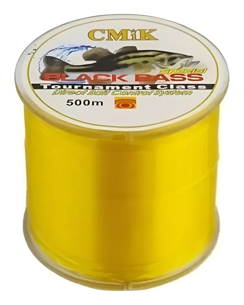 Linha Para Pesca CMIK 500m 0,20 Amarelo - foto 1