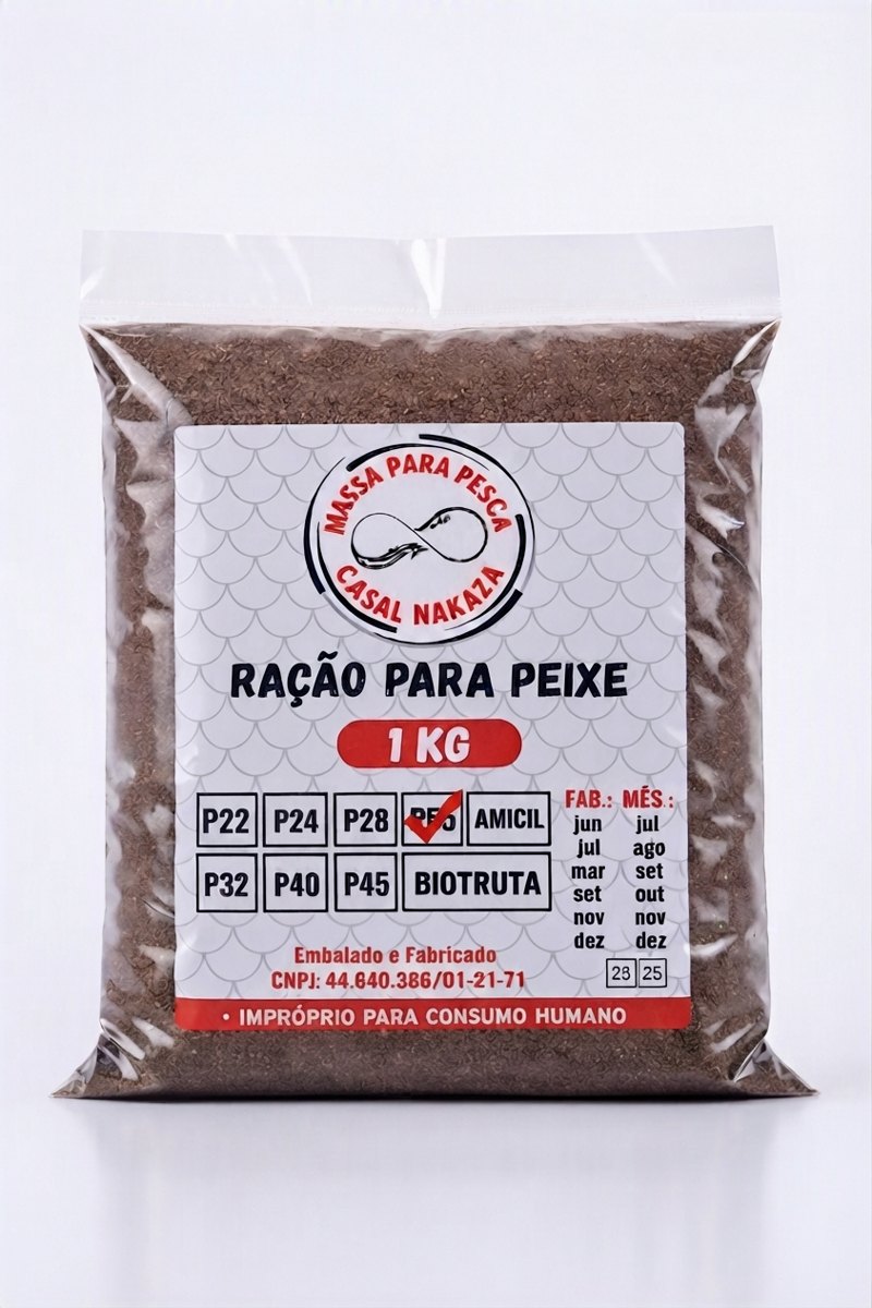 Ração para Peixe P55 1KG