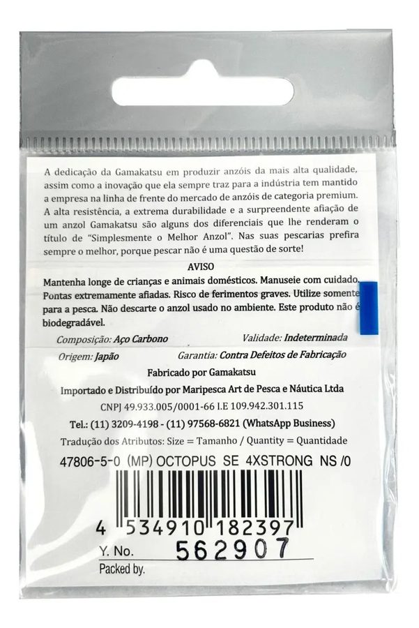 Anzol Gamakatsu Nº5 C/Farpa - foto 3